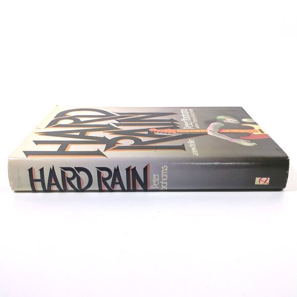 Hard Rain by Peter Abrahams 1988 Hardcover Sixties Thriller Book Dust Jacket - Picture 2 of 6